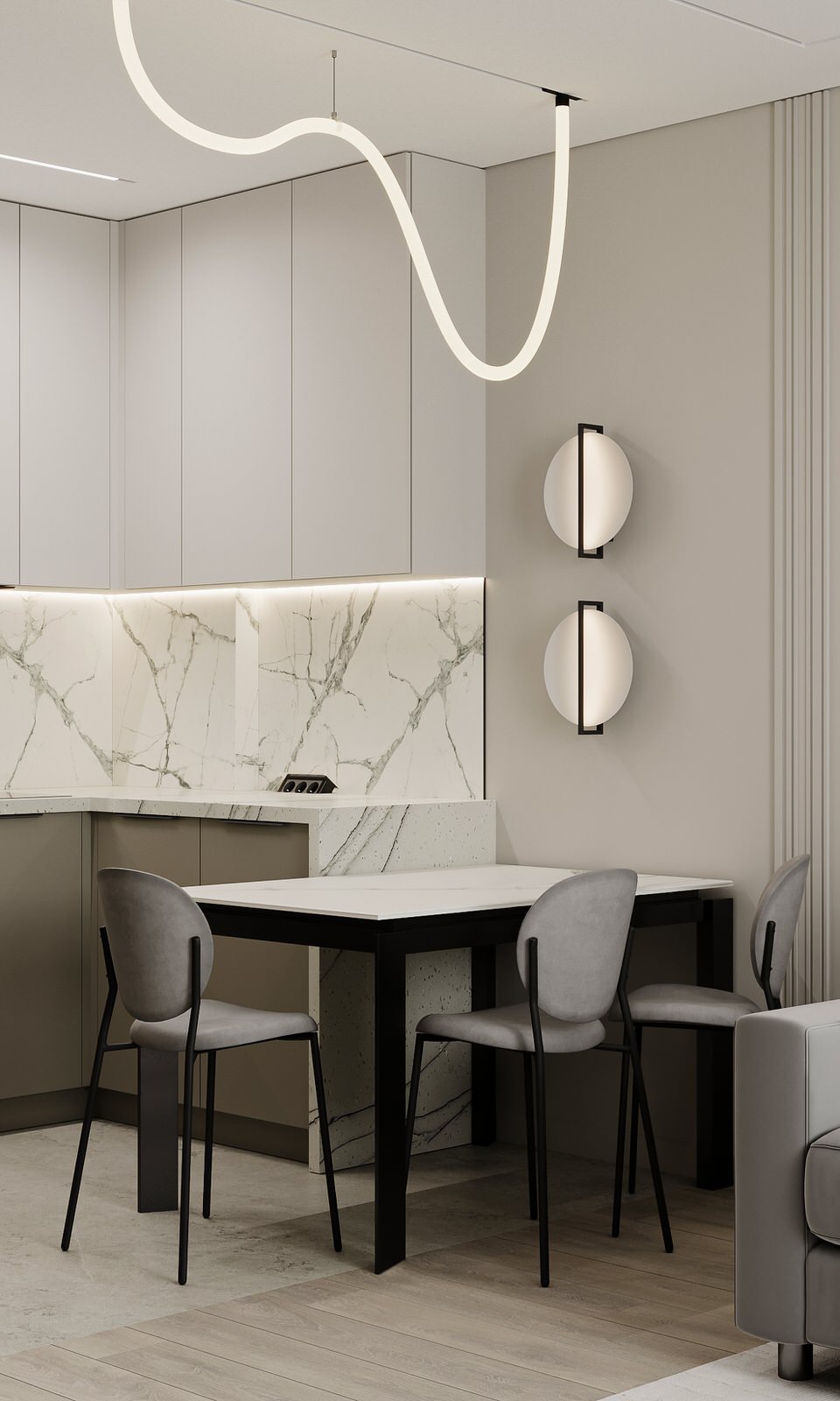 Интерьер квартиры в ЖК "Гармония"