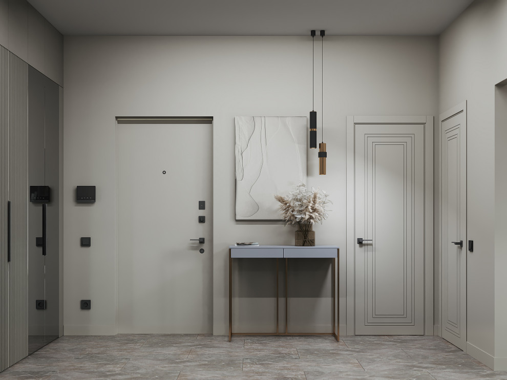 Дизайн-проект 3-комнатной картиры ЖК "Дом на Грота", 102 кв.м, Спб