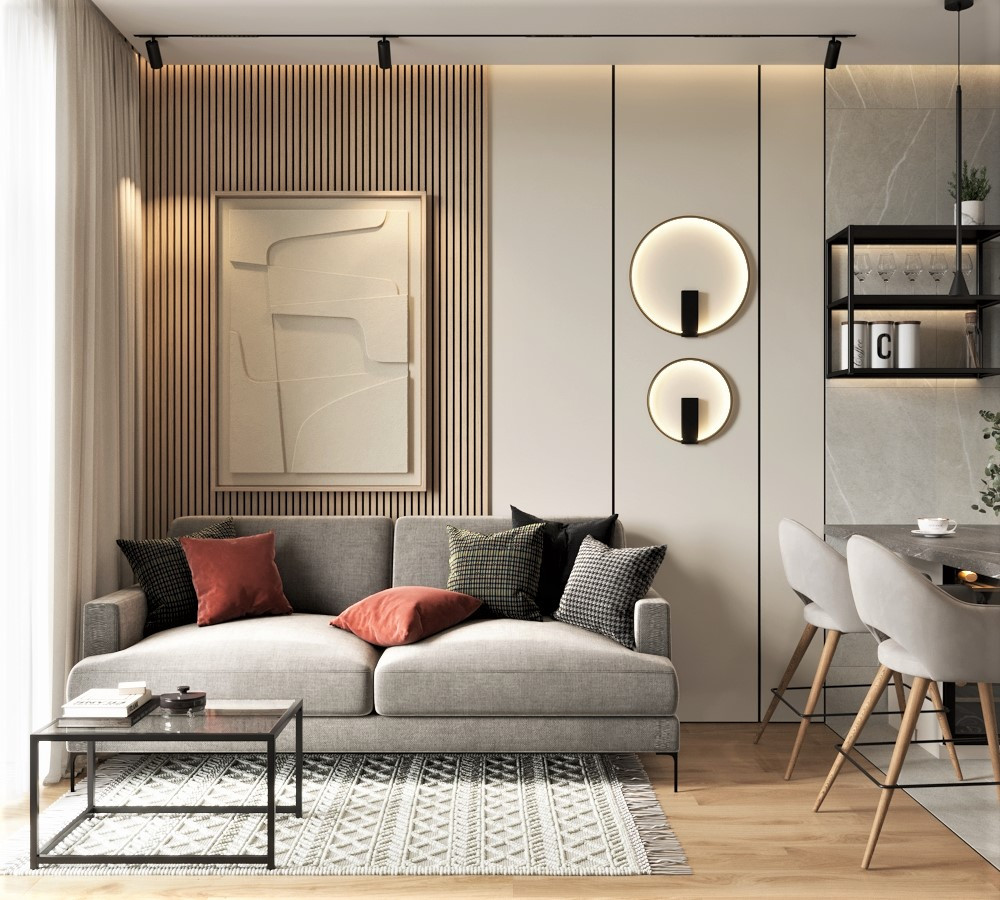 Обложка проекта: 1-комнатная квартира ЖК Ленинградка 58