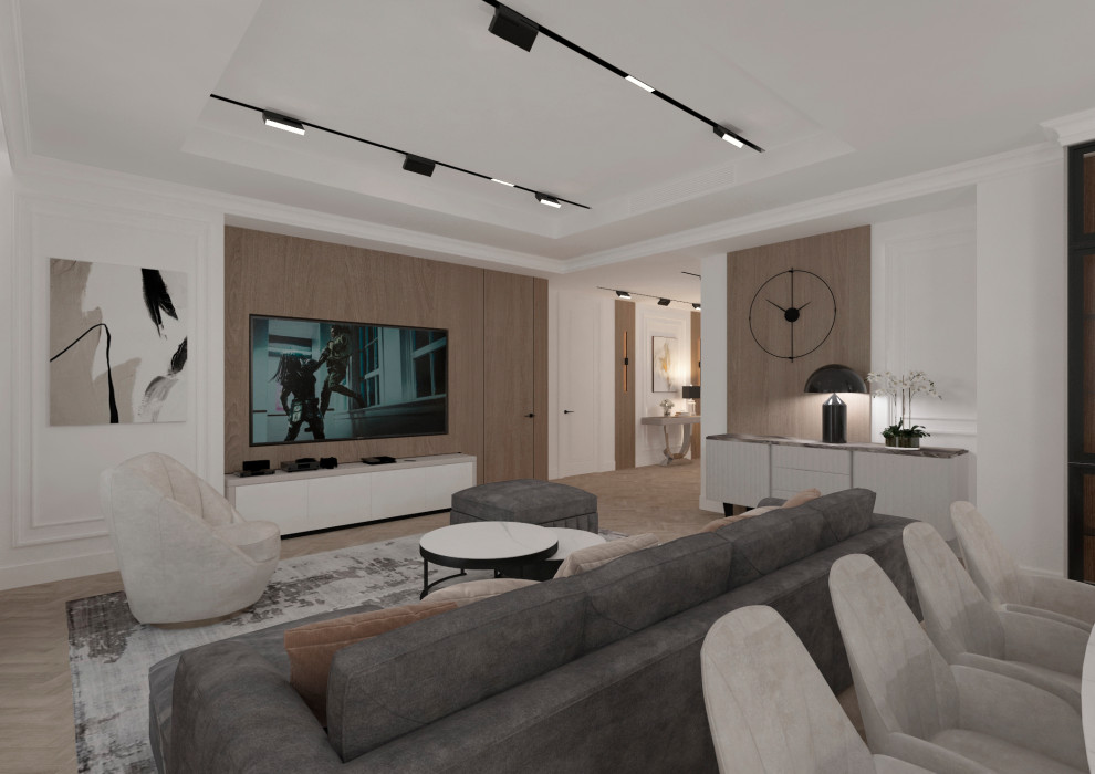 Гостиная-кухня-прихожая