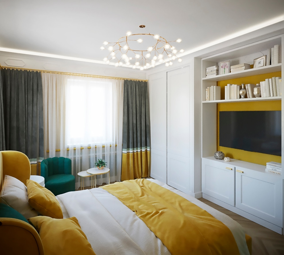 Горчичная спальня