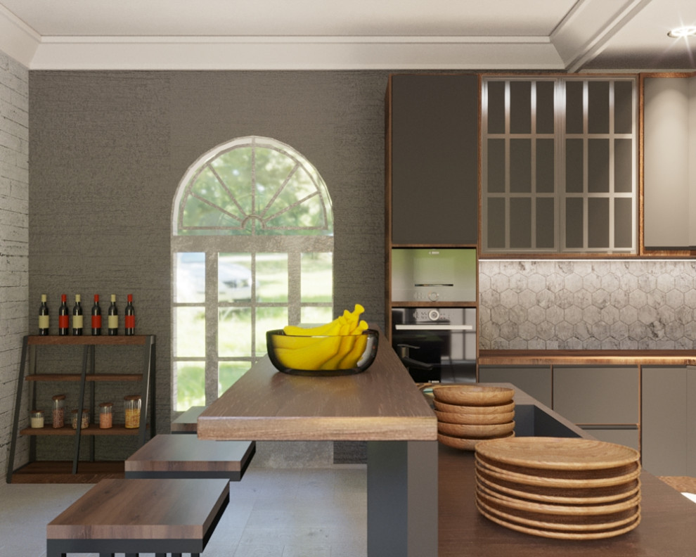 Обложка проекта: Визуализация кухни