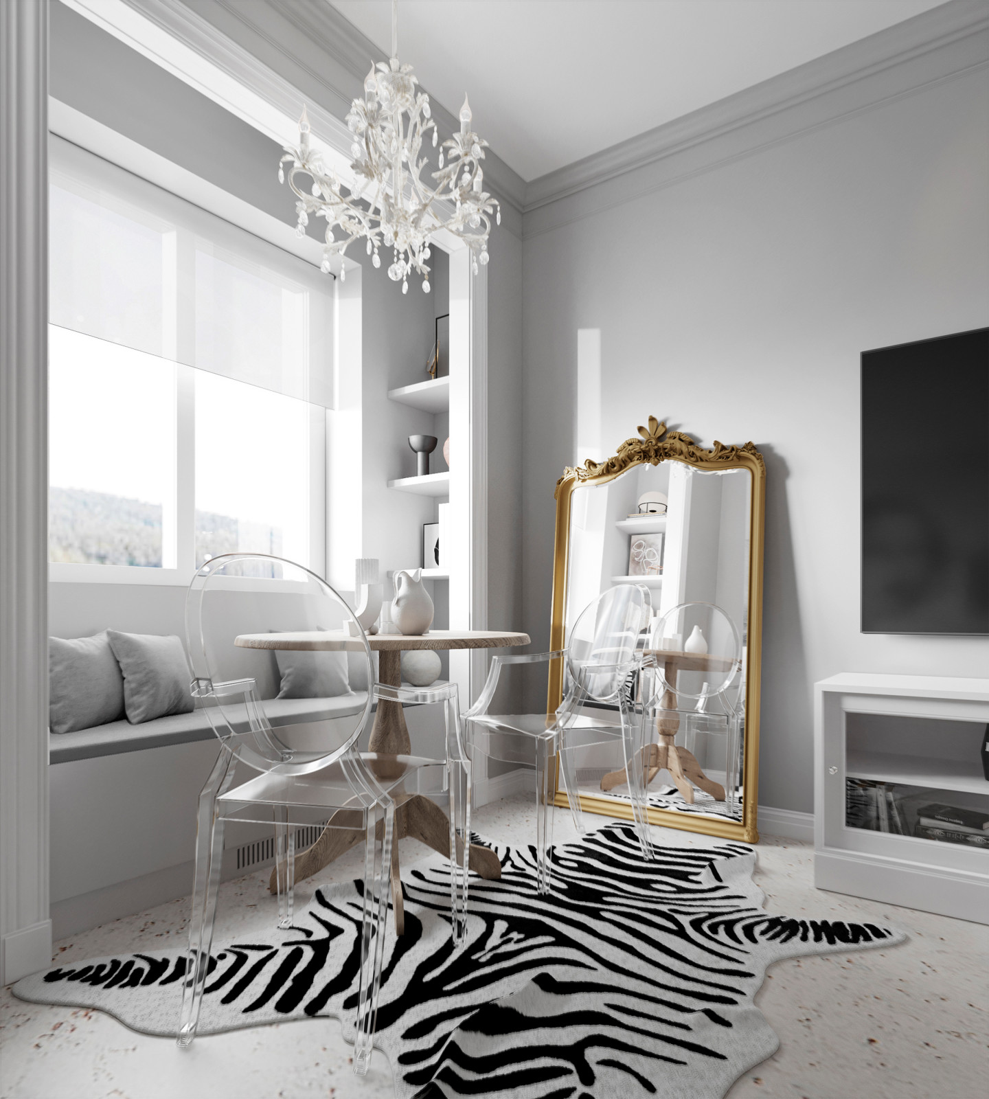 Обложка проекта: Квартира в стиле "Эклектика"