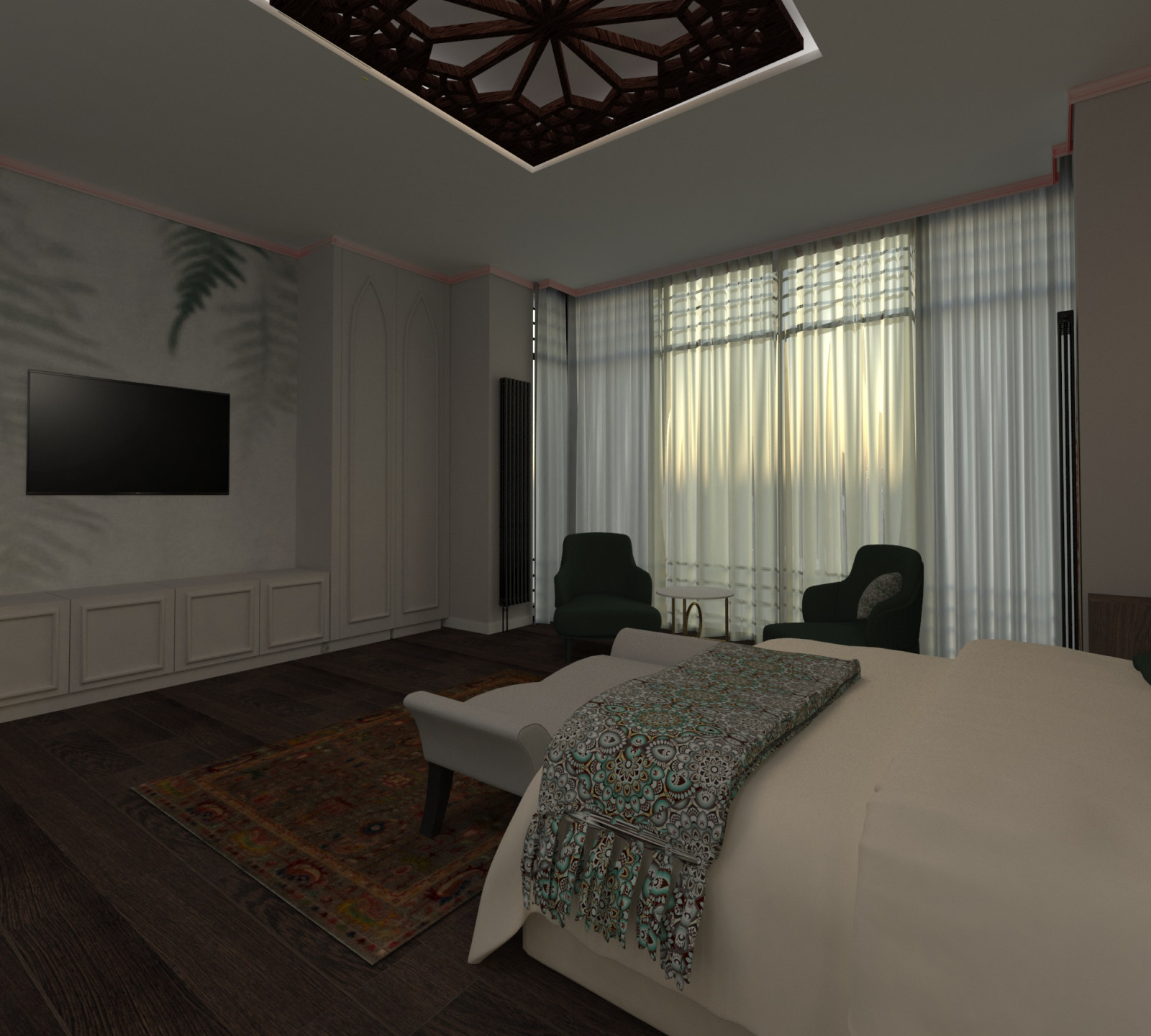 Мастер спальня в КП Новорижский