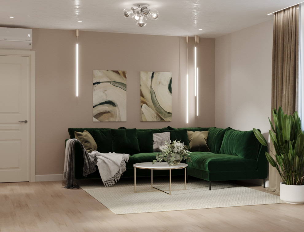 Обложка проекта: трехкомнатная квартира в Ленинском районе