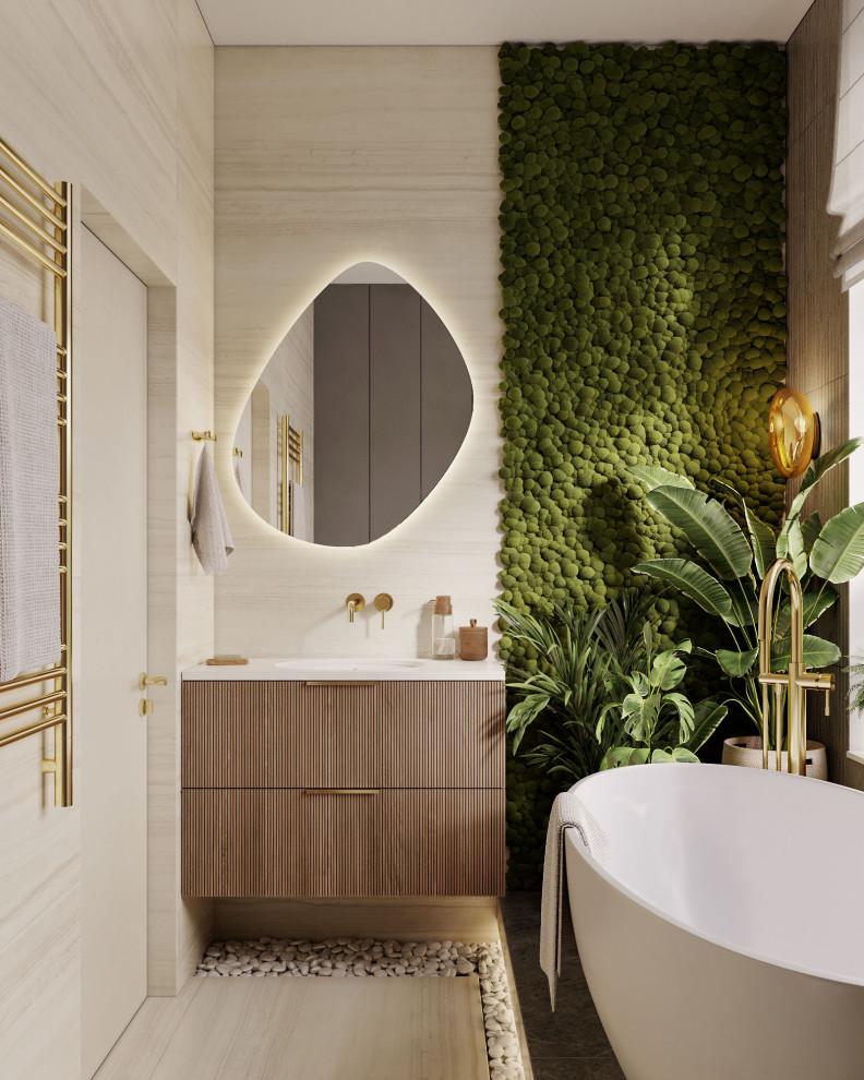 Обложка проекта: Тропическая ванная в ЖК Соло