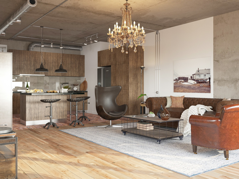 Квартира в стиле ЛОФТ в ЖК Триколор