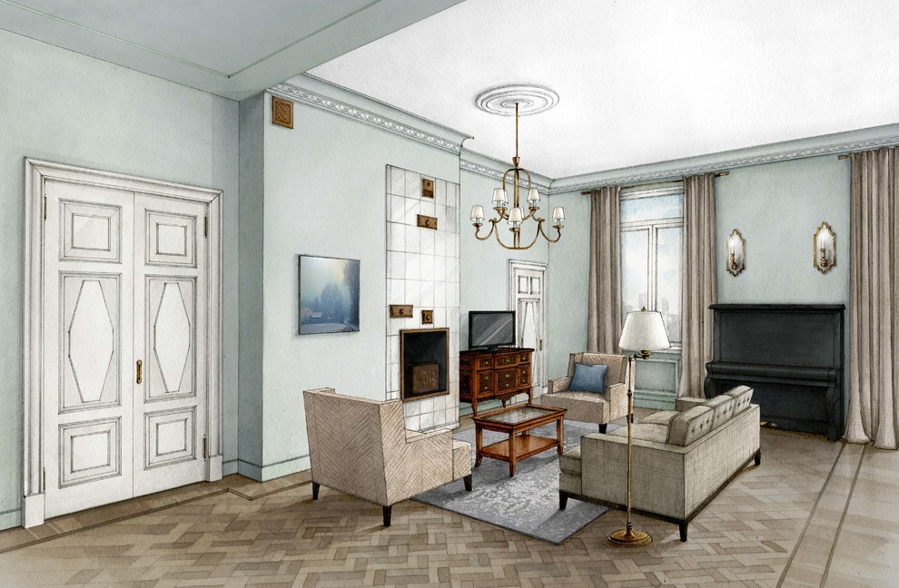 Обложка проекта: Эскизный проект для дизайн-студии Елены Минчевой