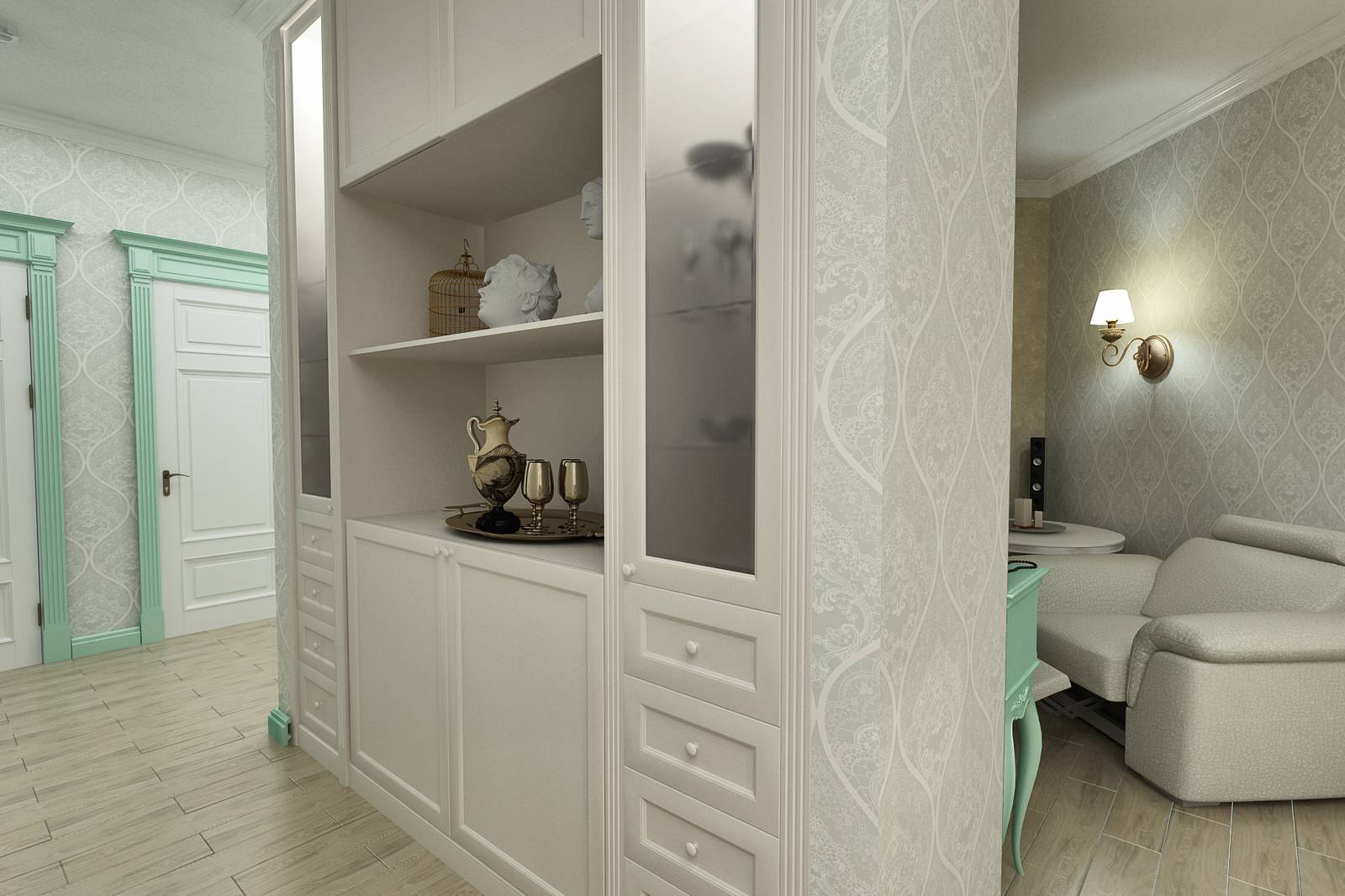 Обложка проекта: Дизайн интерьеров 3х комнатной квартиры.Классика.