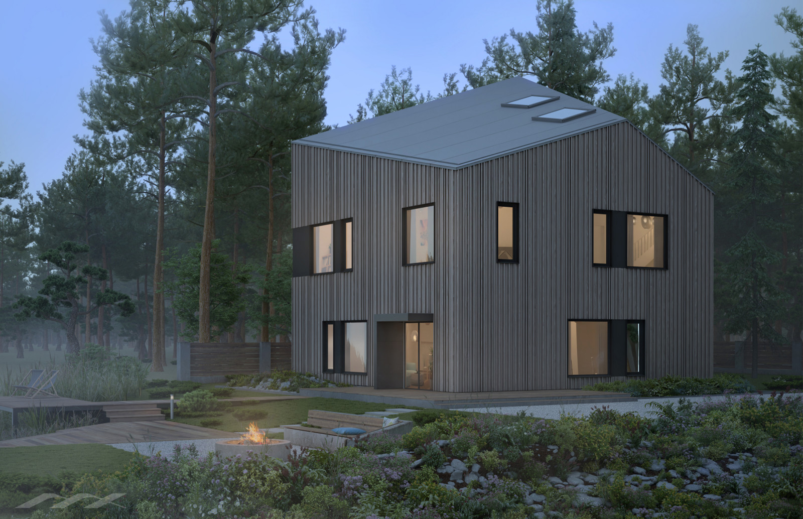 Типовой энергоэффективный дом Т1-3