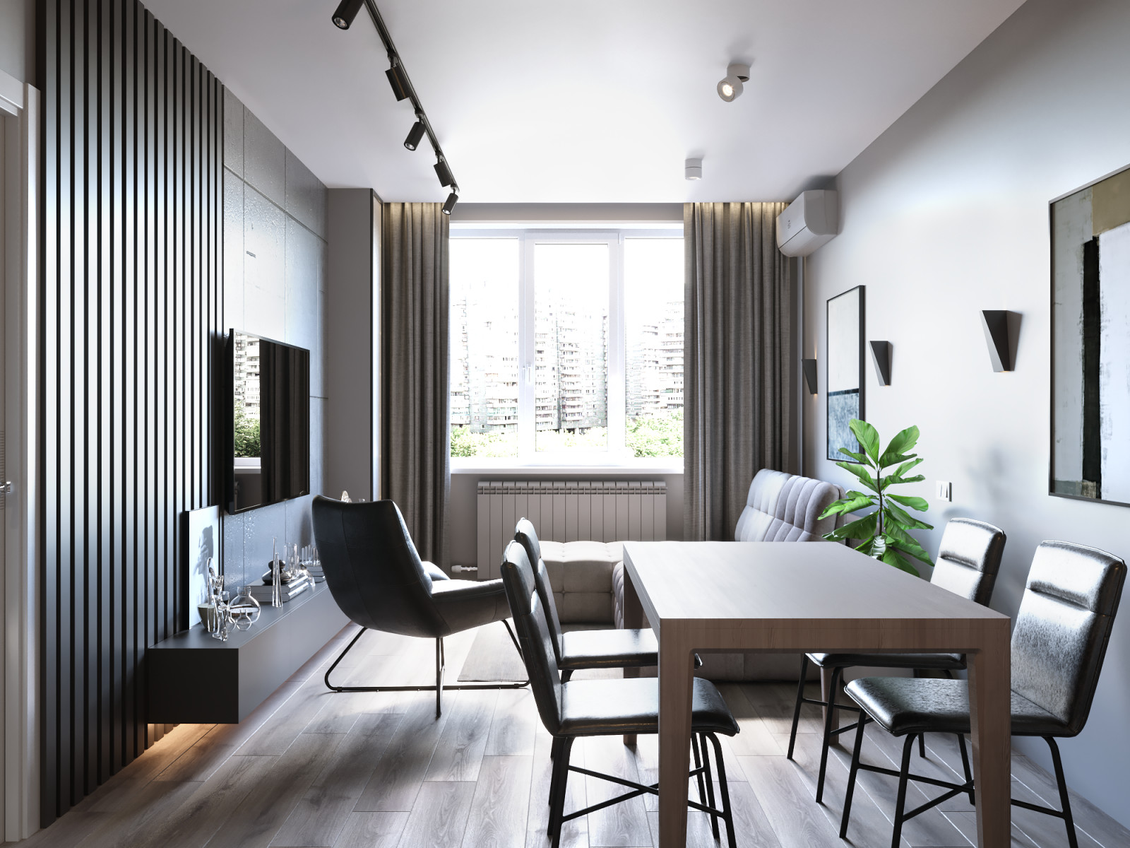 Проект квартиры в Москве 61 м.кв