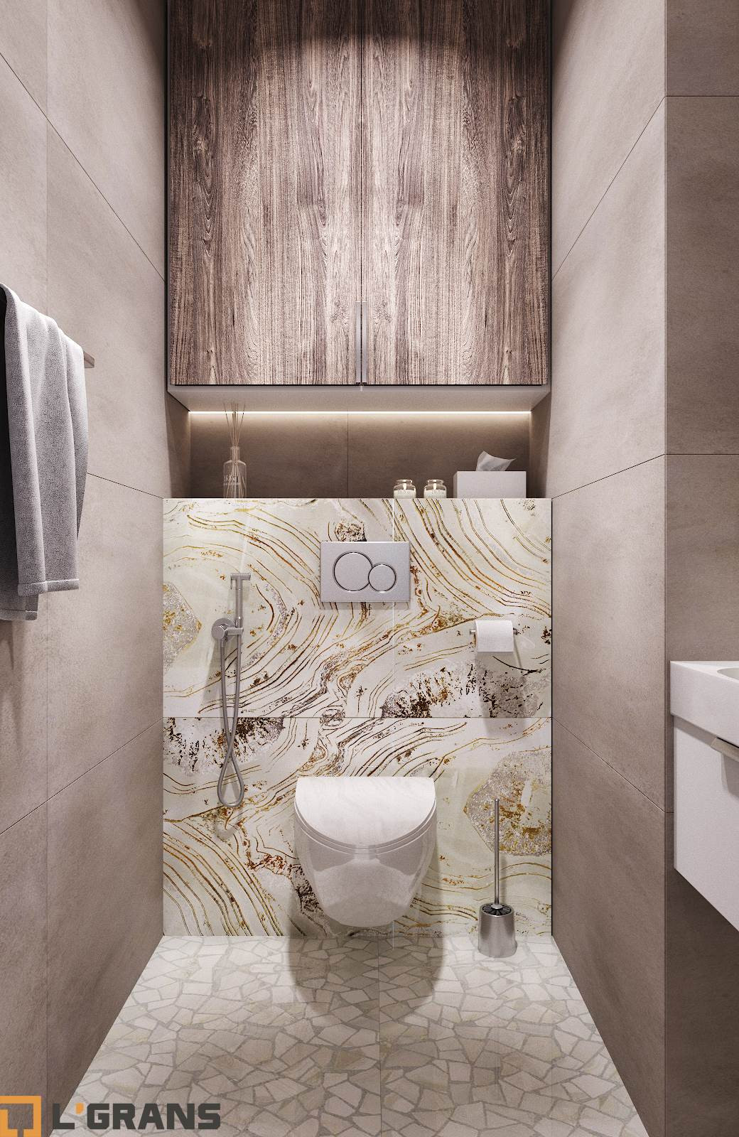 Дизайн проект квартиры по ул. Шеронова в Хабаровске