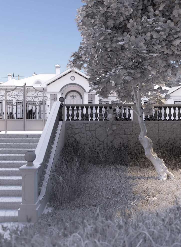 Архитектурный проект одноэтажного жилого дома площадью 400 кв.м.