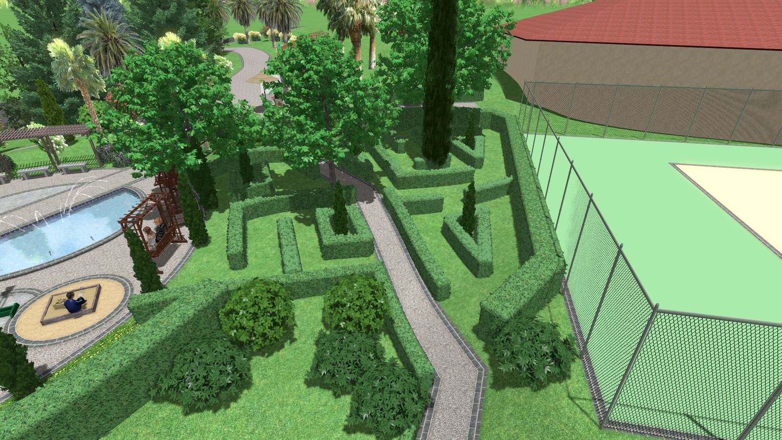 Детская площадка для санатория.