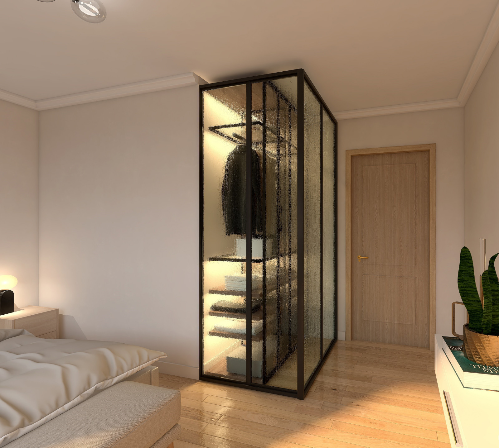 Спальня с гардеробная