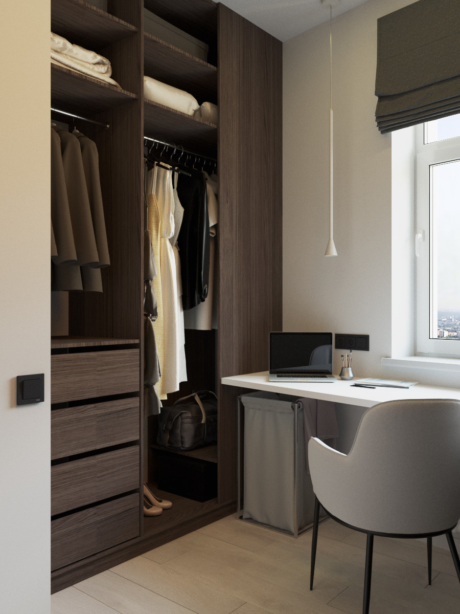 Современная квартира с видом на лес