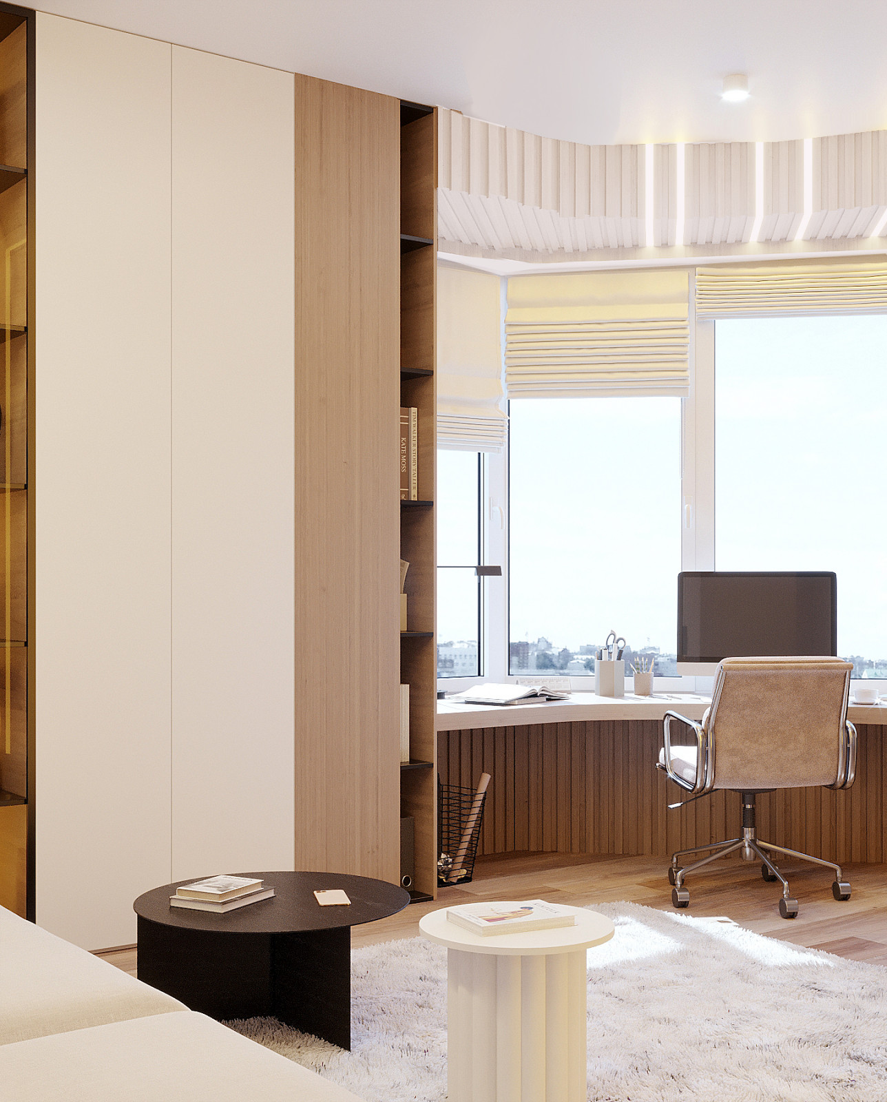 Квартира 90 м.кв. Фьюжн скандинавского и эко стилей