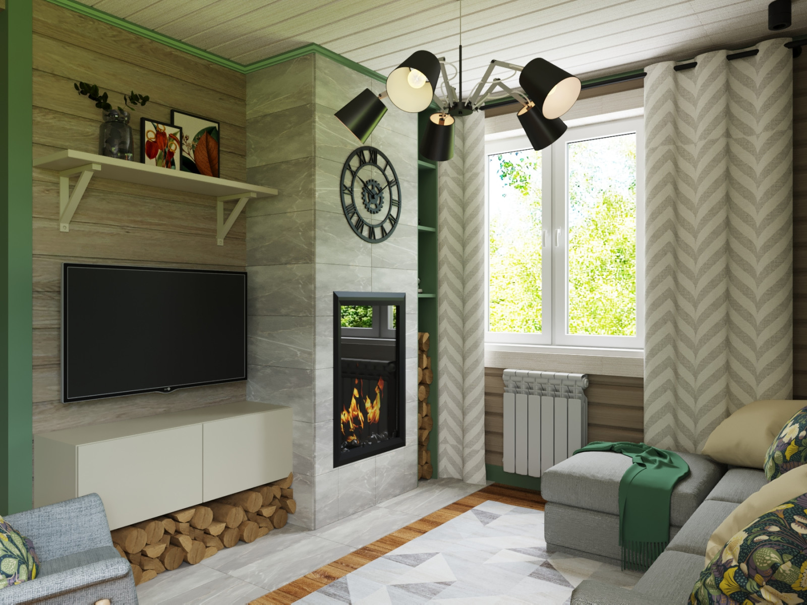 Дом из бруса.