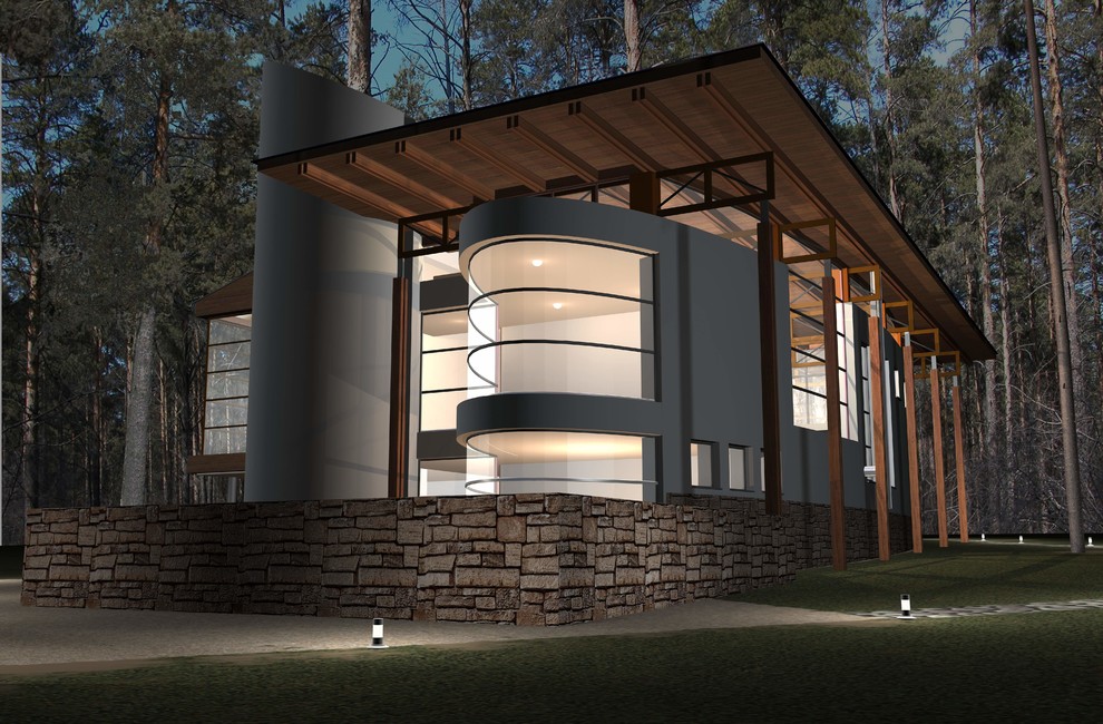 Загородный дом в соснах