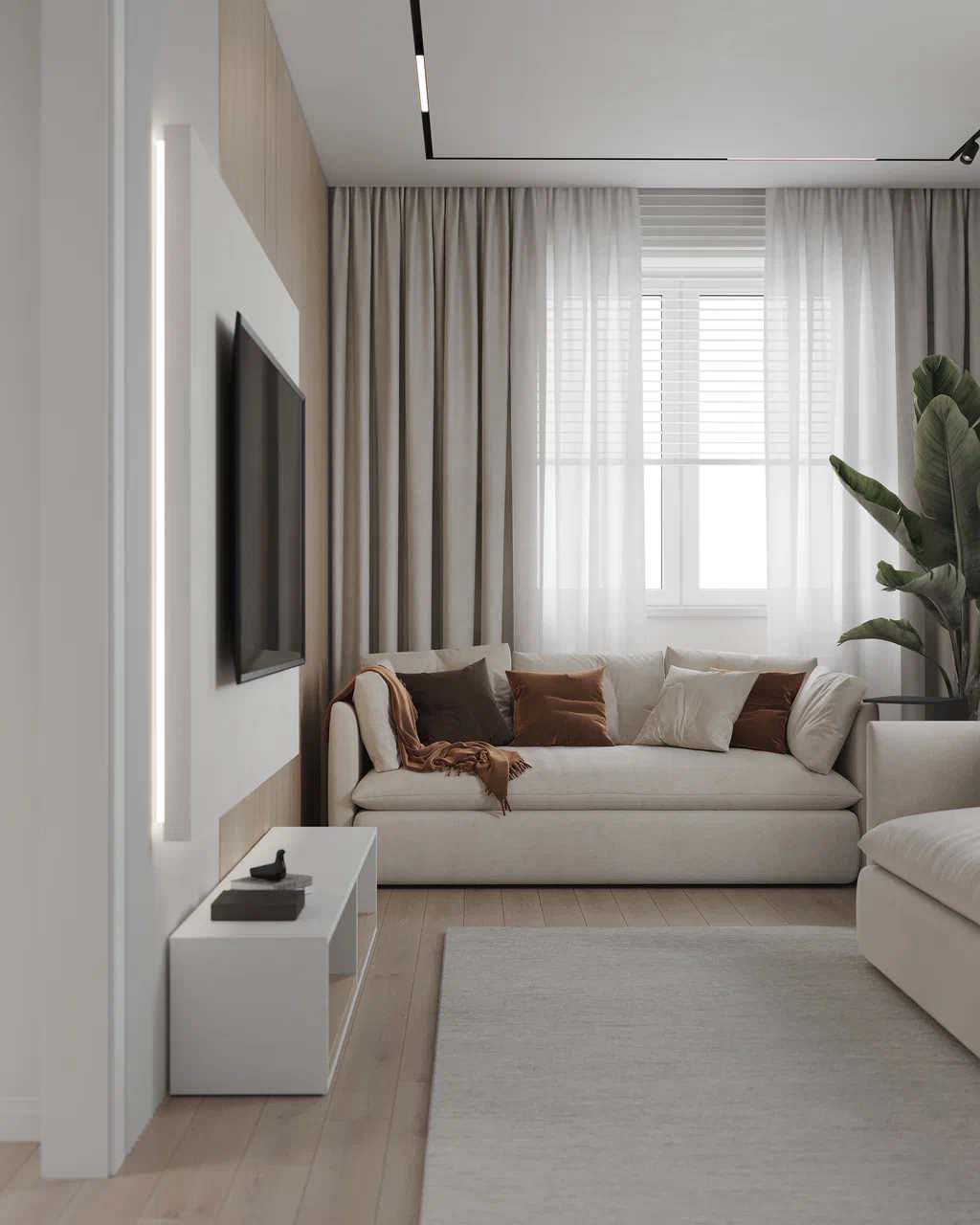 Дизайн-проект двухкомнатной квартиры для семейной пары