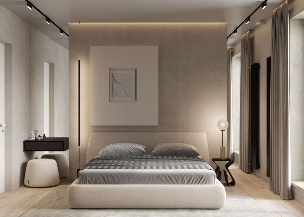 Спальня в трехкомнатной квартире в Москве, м. Войковская