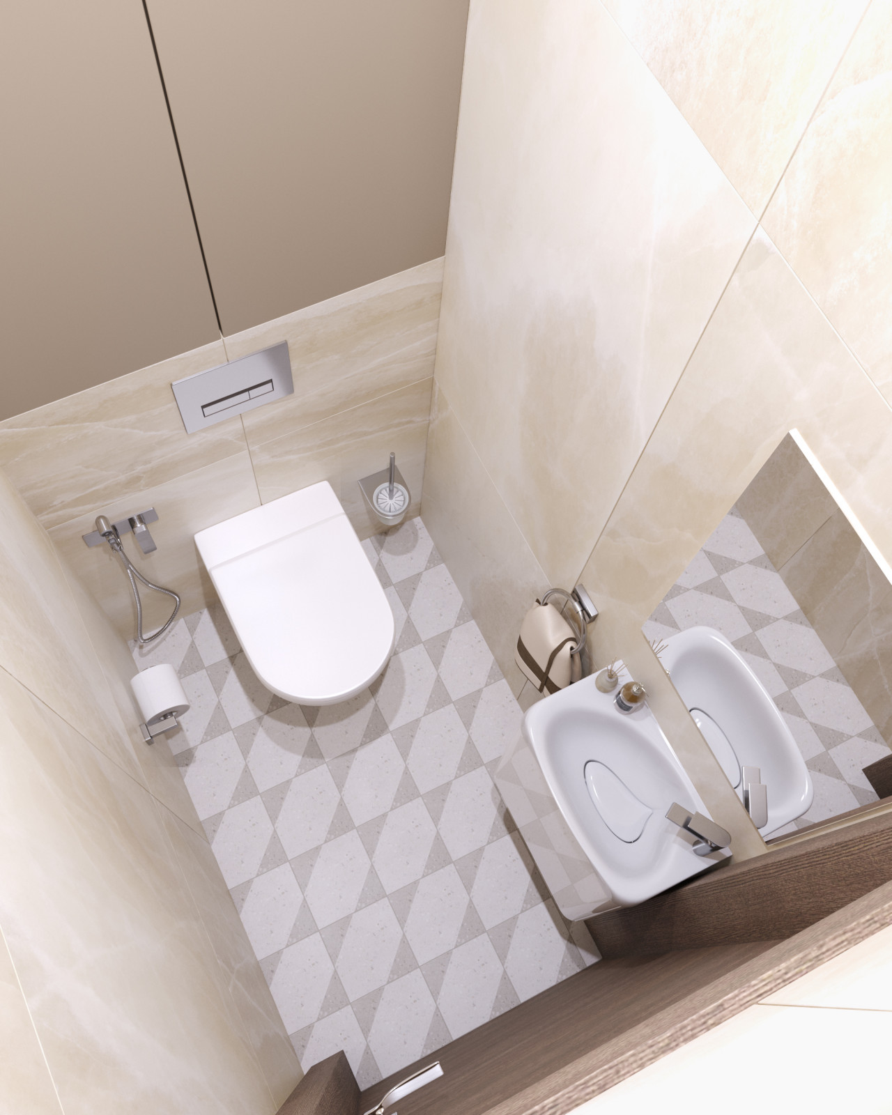 Визуализация туалетной комнаты