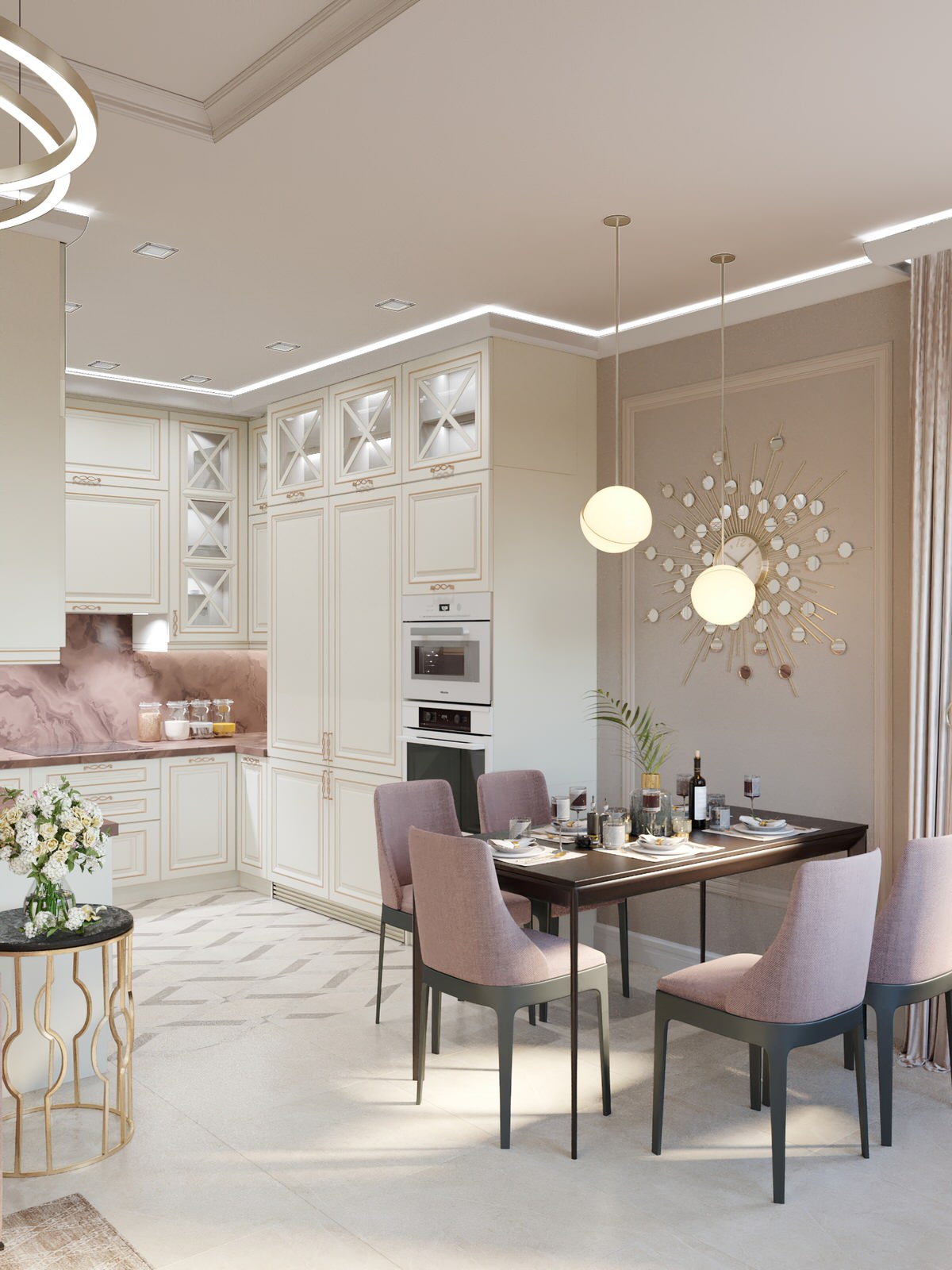 Дизайн квартиры в стиле неоклассика