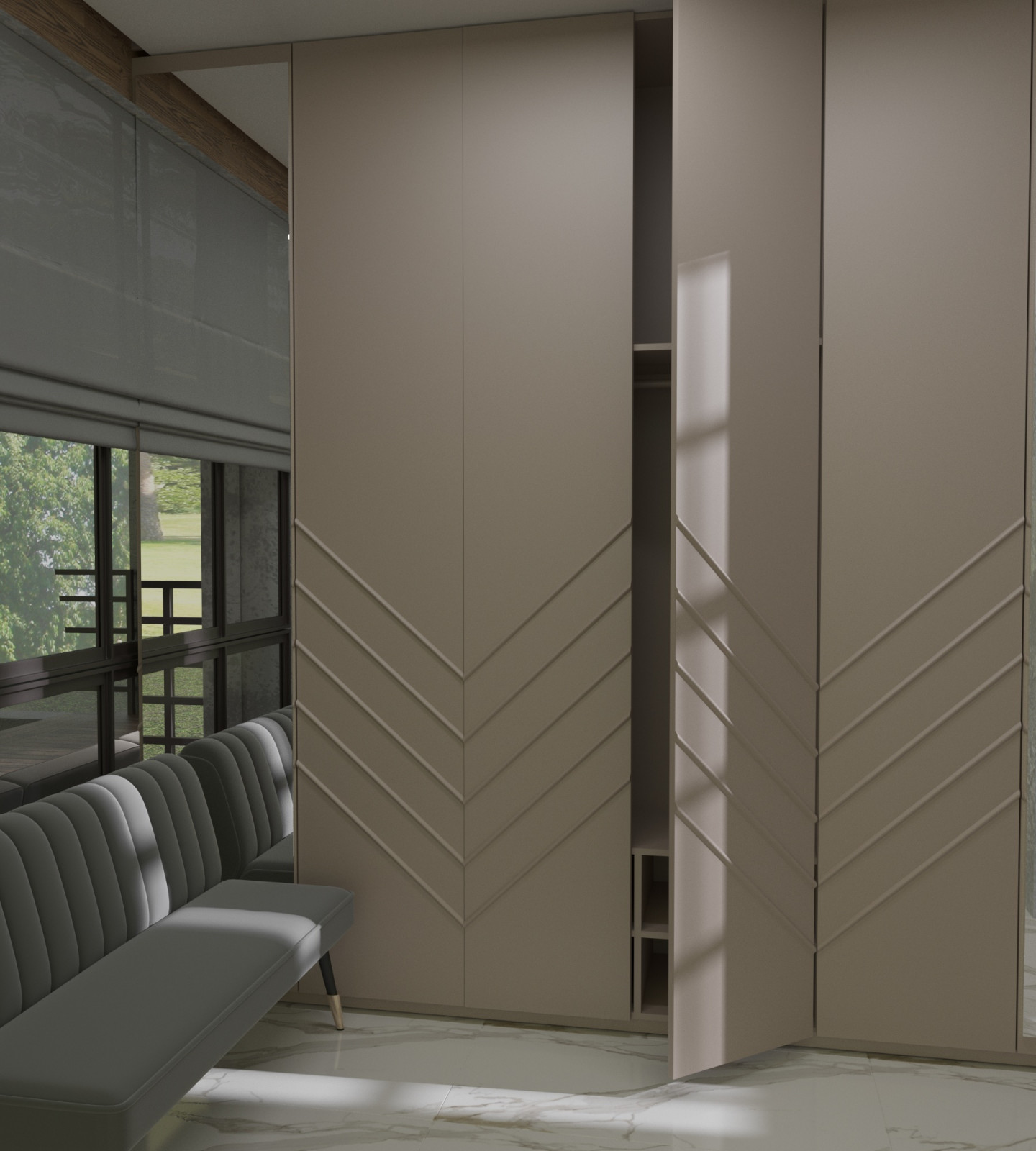Contemporary two level cottage