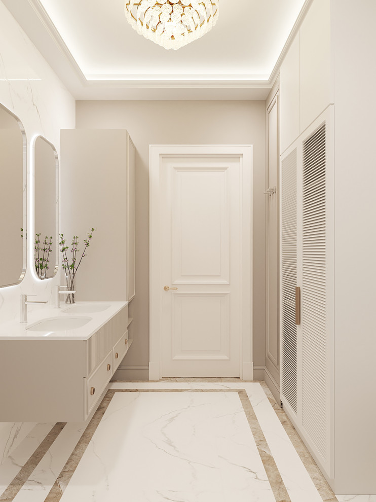 Интерьер в стиле неоклассика в РП ЗАРЕЧЬЕ 103 кв.м.