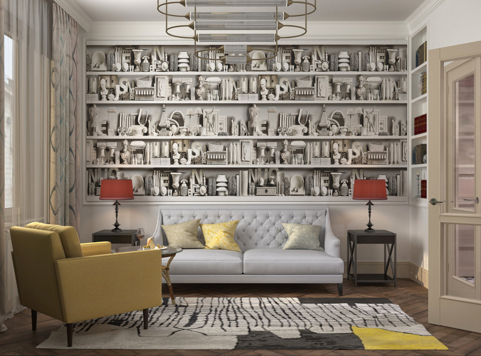 Квартира в сталинском доме на Смоленском бульваре.