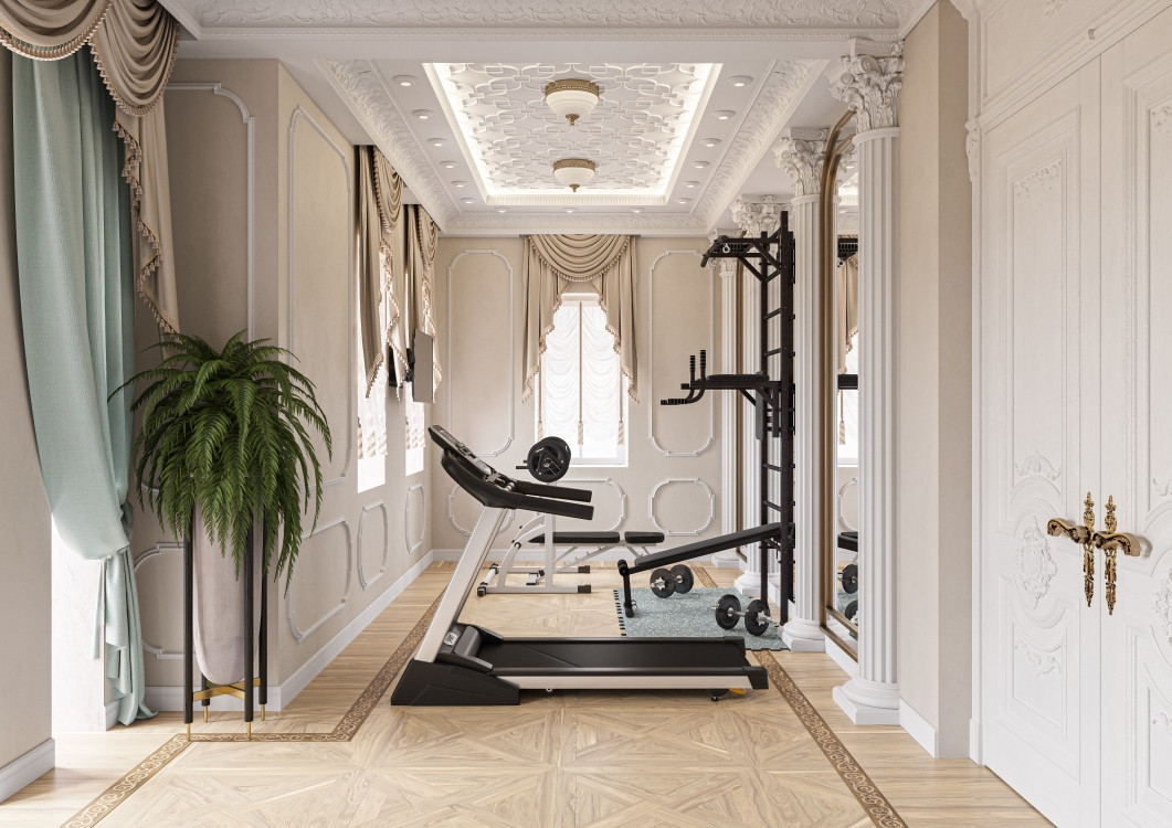 Спортзал с выходом на тераса 2-ой этаж