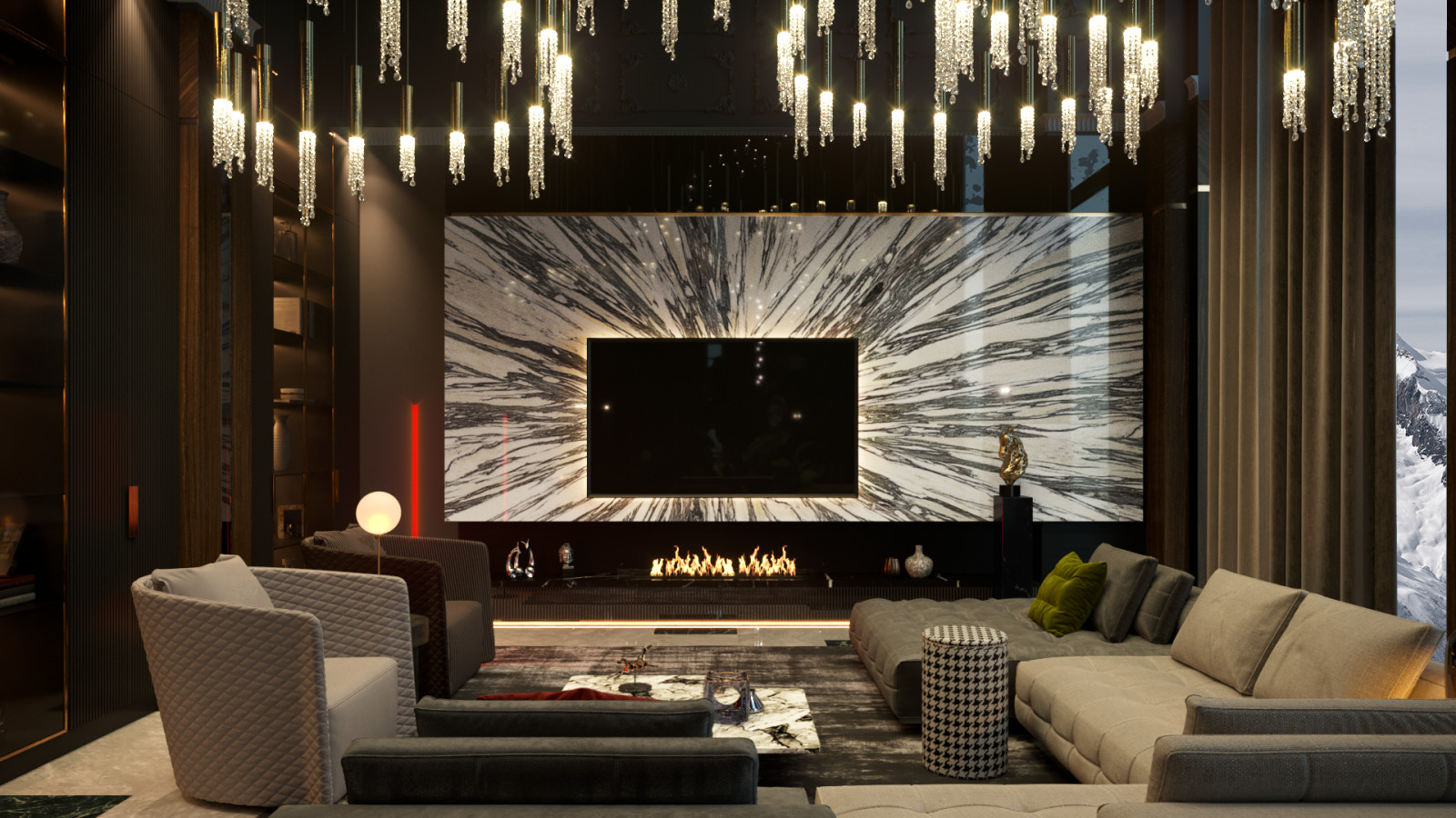 Патетичный интерьер