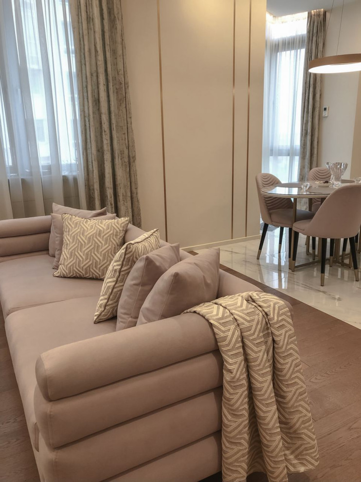 Текстильное оформление квартиры в современном стиле г. Москва