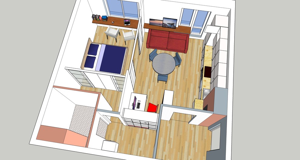 Форэскиз будущей квартиры сына.