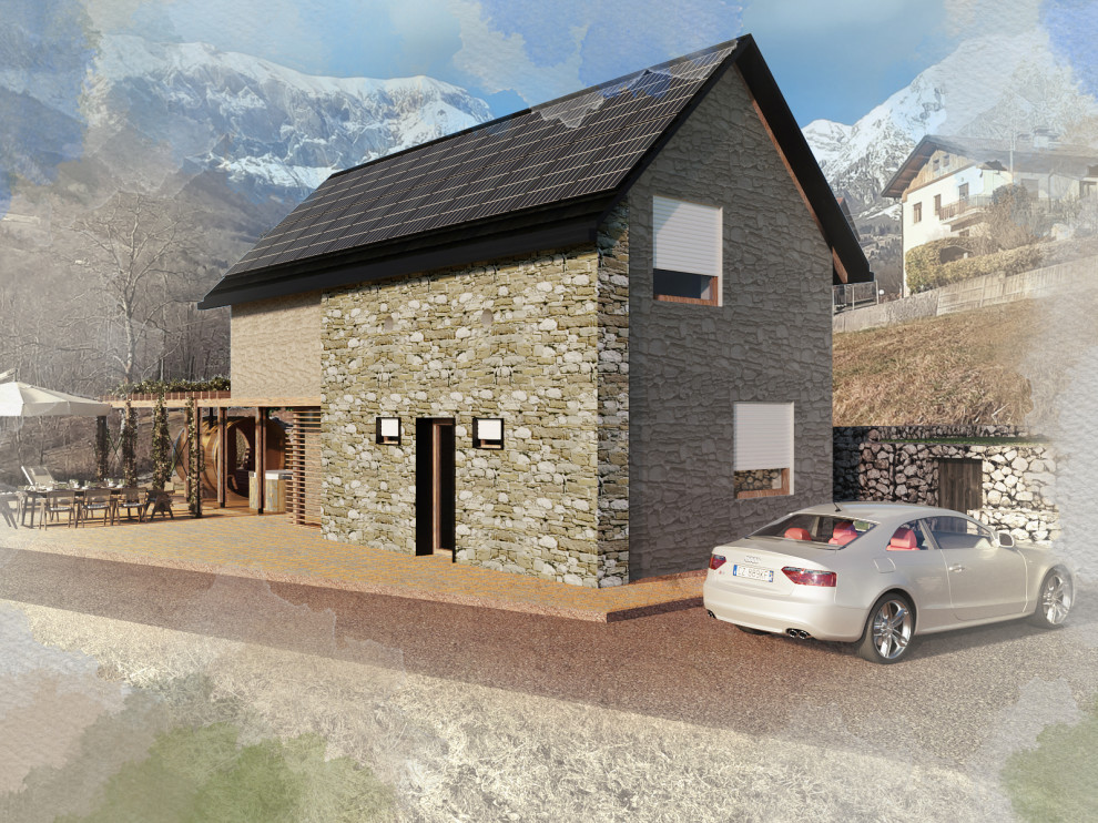 Visualization of Summer house in Pradebon, Italy