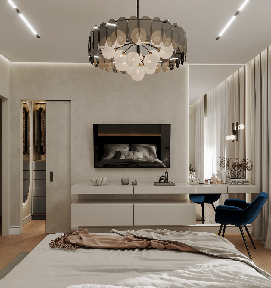 Дизайн-проект трехкомнатной квартиры в современном стиле