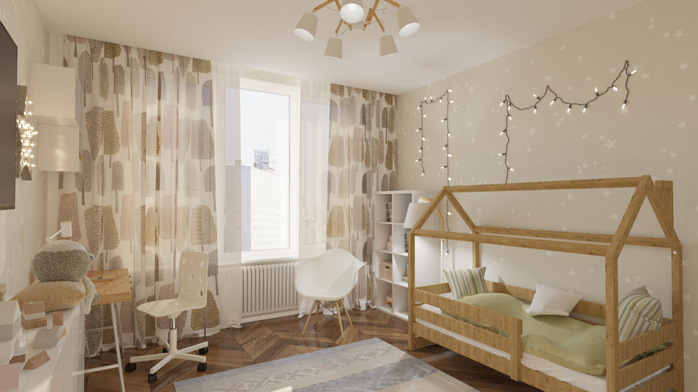 Скандинавский интерьер 130 м.кв ЖК Наследие