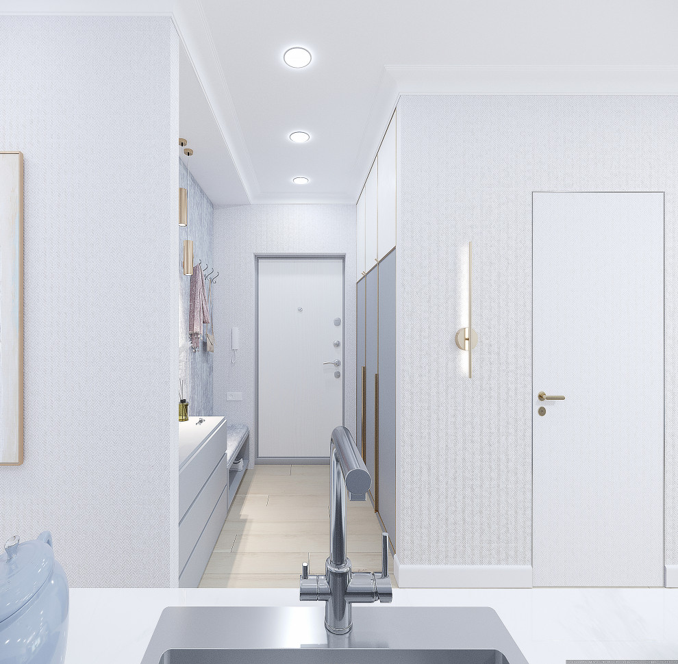 В голубой дымке