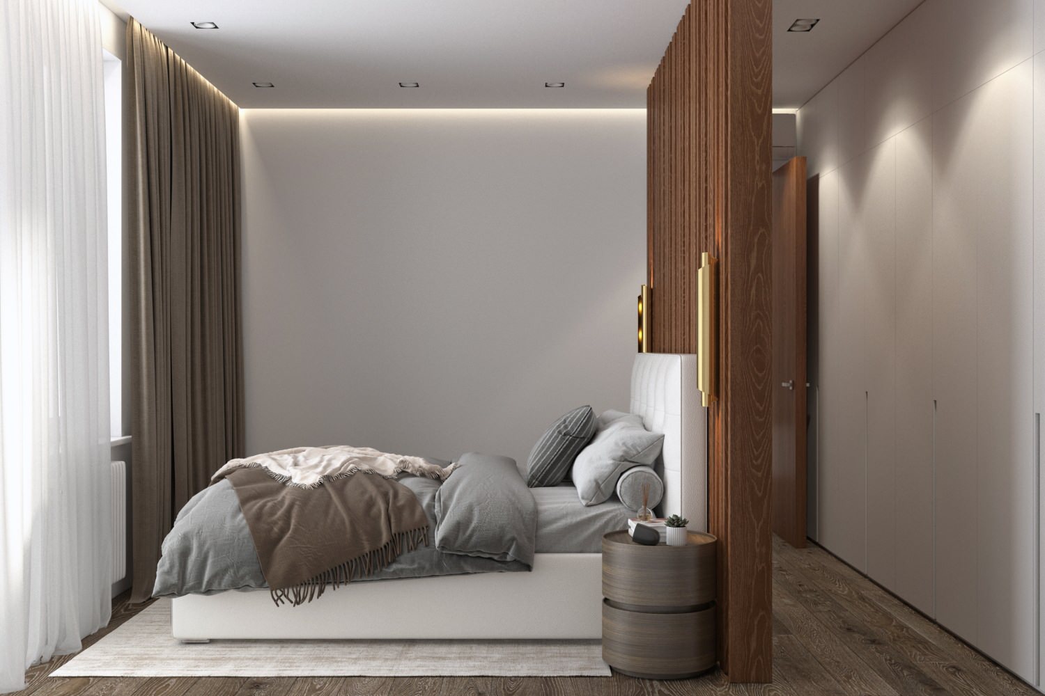 Монохромный с деревом