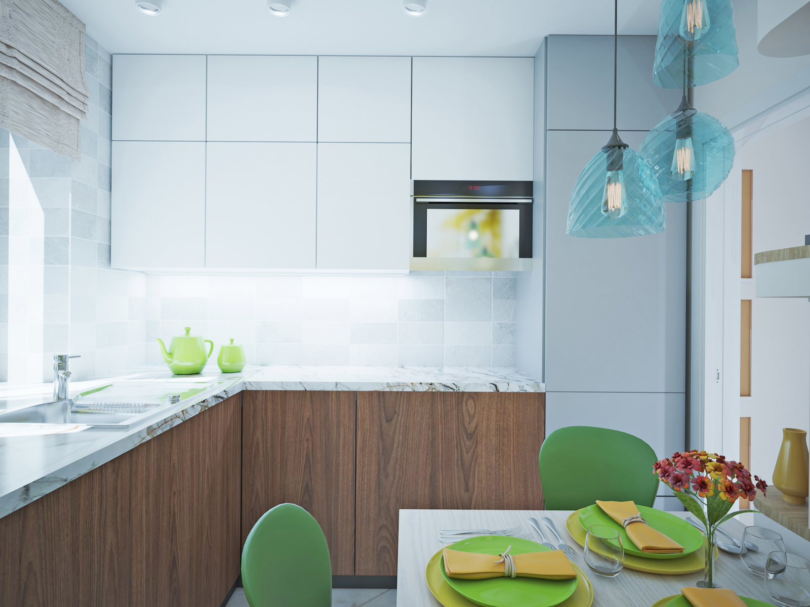 Солнечное утро в трёшке на Северо-Западе Москвы.