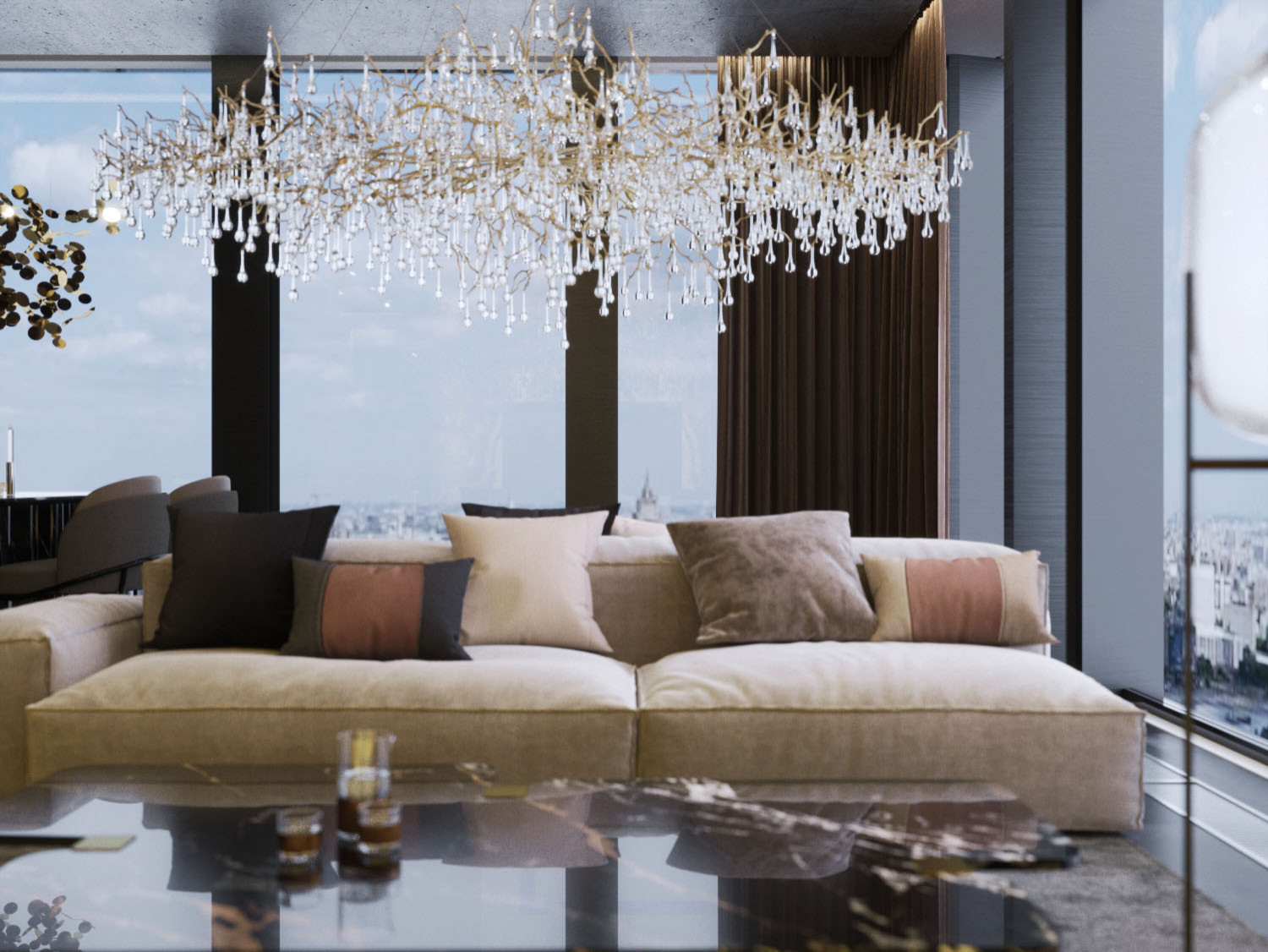 Апартаменты в небоскребе Neva Towers (Москва-Сити)