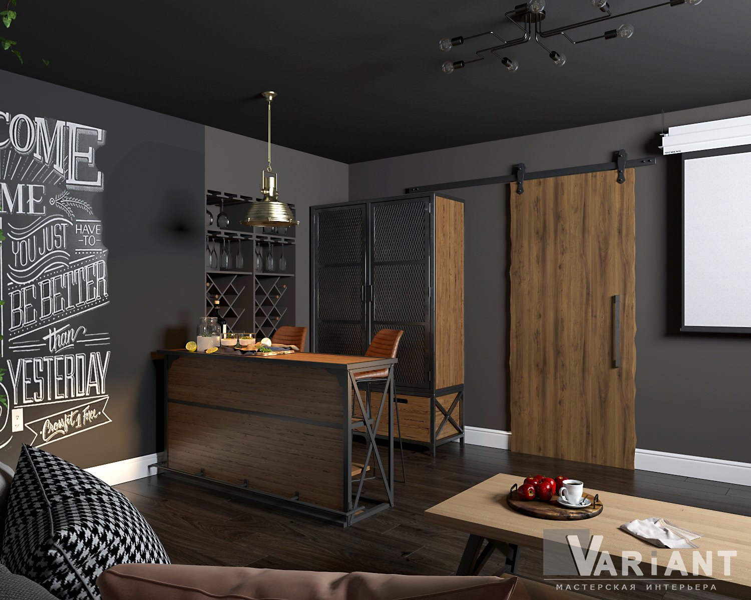 Гостевая комната в подвальном этаже