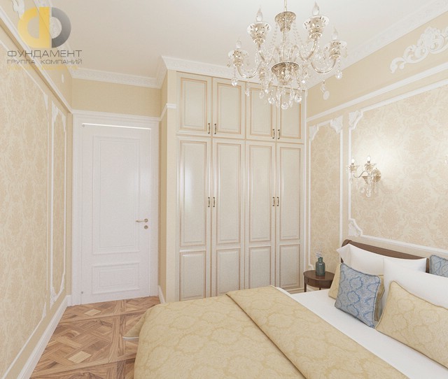 Ремонт квартиры 57 кв. м в классическом стиле. Фото изысканного интерьера