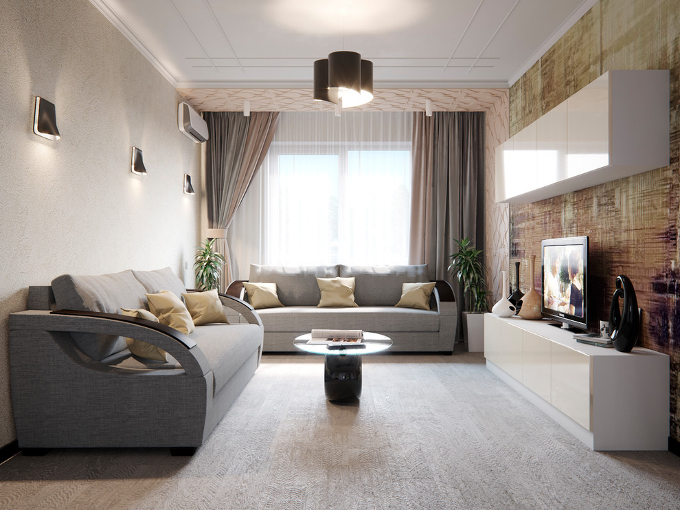 Обложка проекта: визуализация гостиной для дизайнера Лидии Подоксёновой