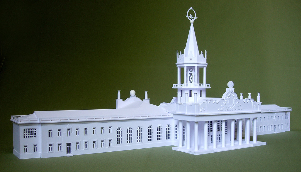 Архитектура в макете.