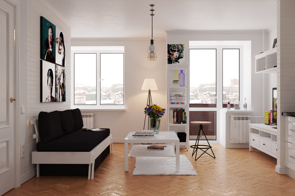 Квартира-студия в Скандинавском стиле