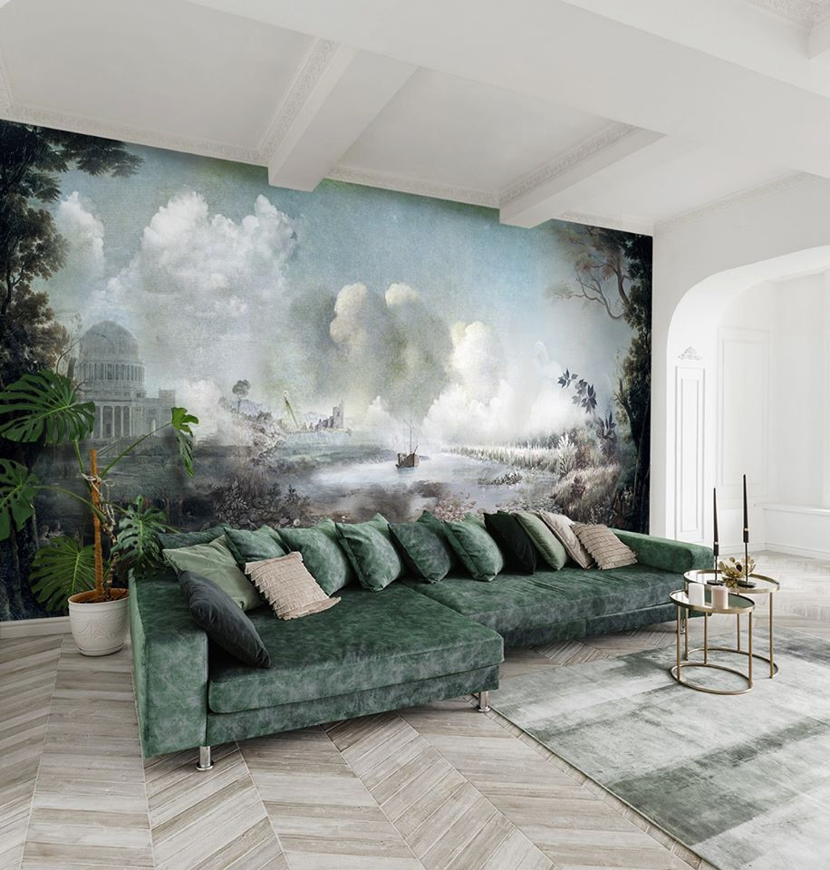 Обои с историческими фресками