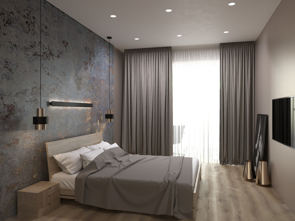 Двухкомнатная квартира в современном стиле с преобладанием древесных акцентов