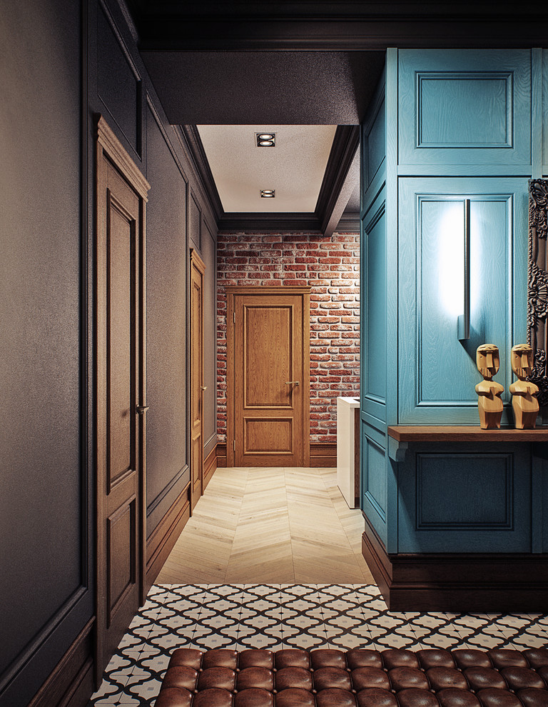 Квартира в темном лофте