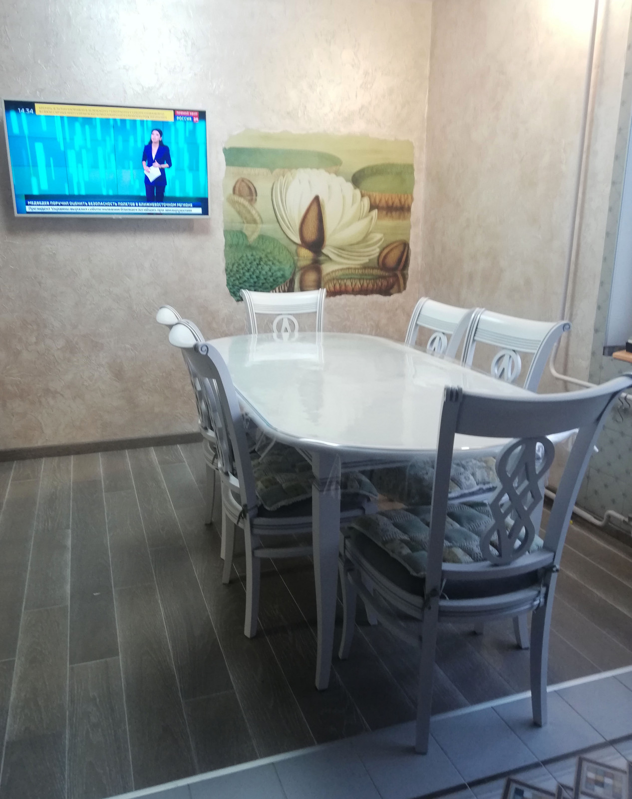 Столовая зона была увеличена на 2 кв.м